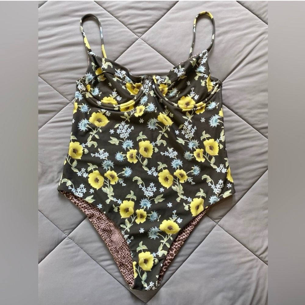 Acacia Swimwear Brown Leopard Print
